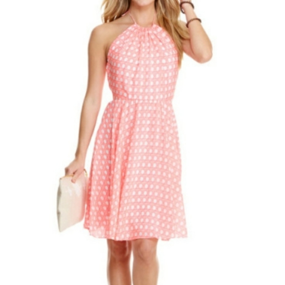 VINEYARD VINES CANING PINK SILK PRINT DRESS SZ. 6